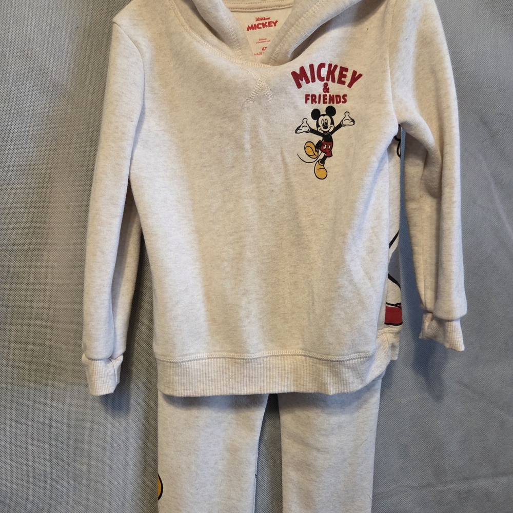 Disney Mickey & Friends Cream Kids Matching Set